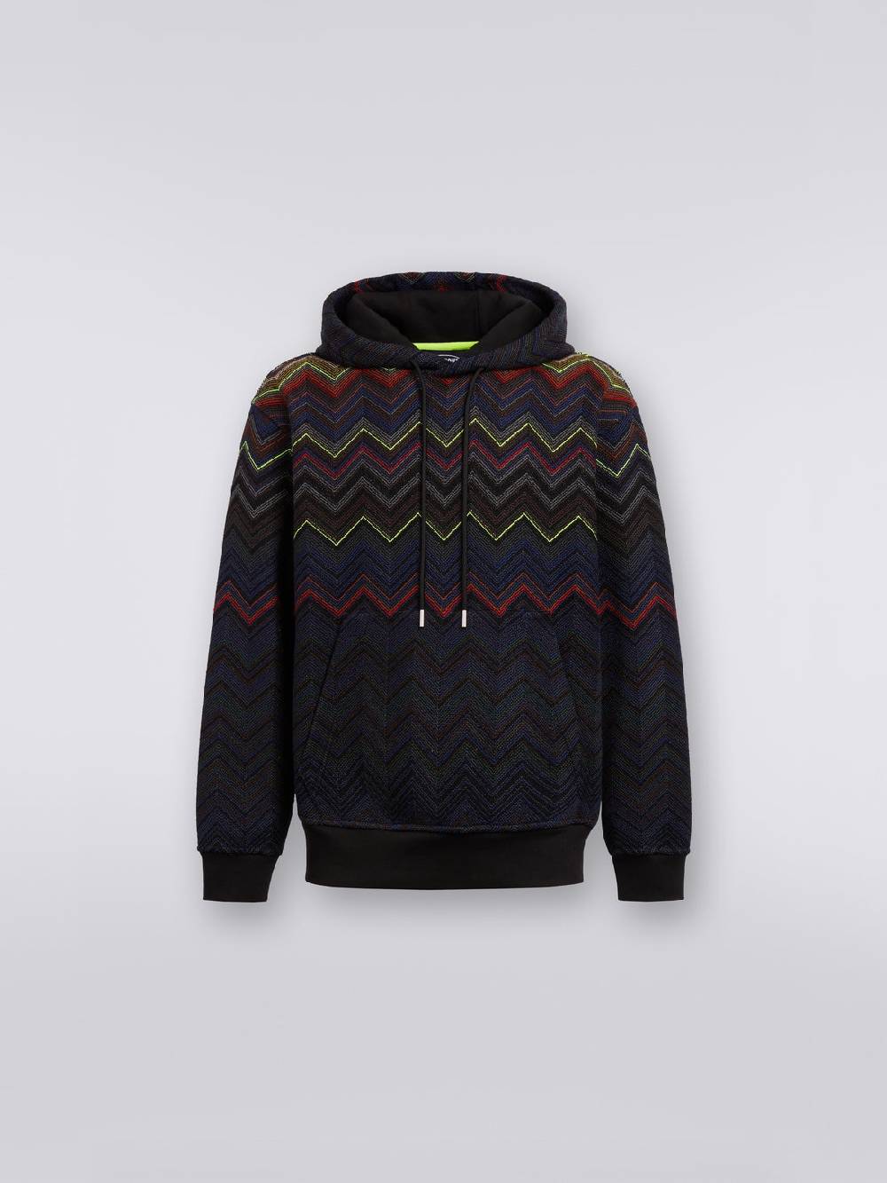 M Missoni Felpa con cappuccio e tasca a marsupio in collaborazione con Mike Maignan Saldi Di Fabbrica
