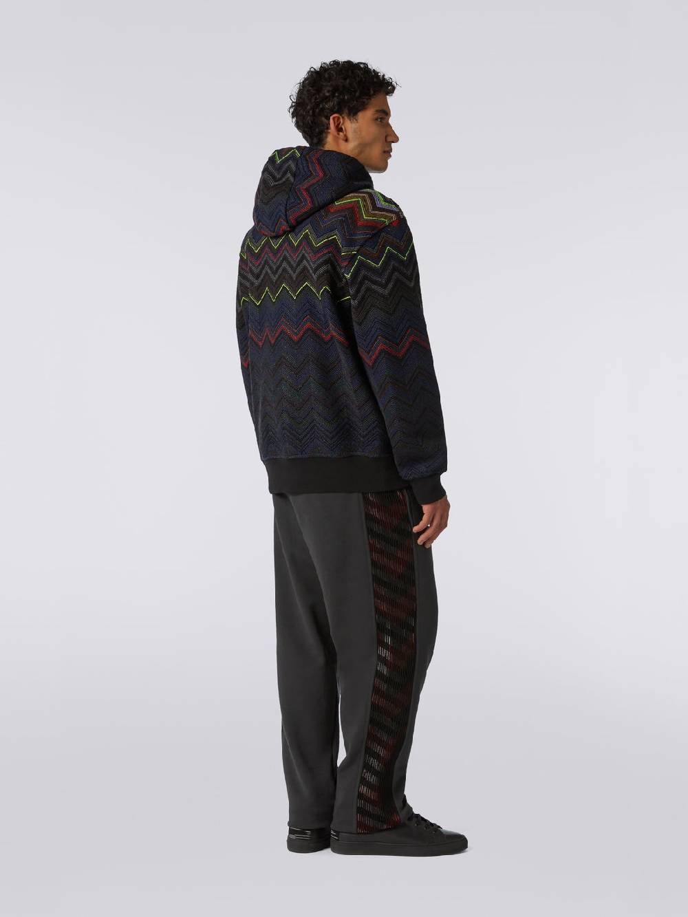 M Missoni Felpa con cappuccio e tasca a marsupio in collaborazione con Mike Maignan Saldi Di Fabbrica