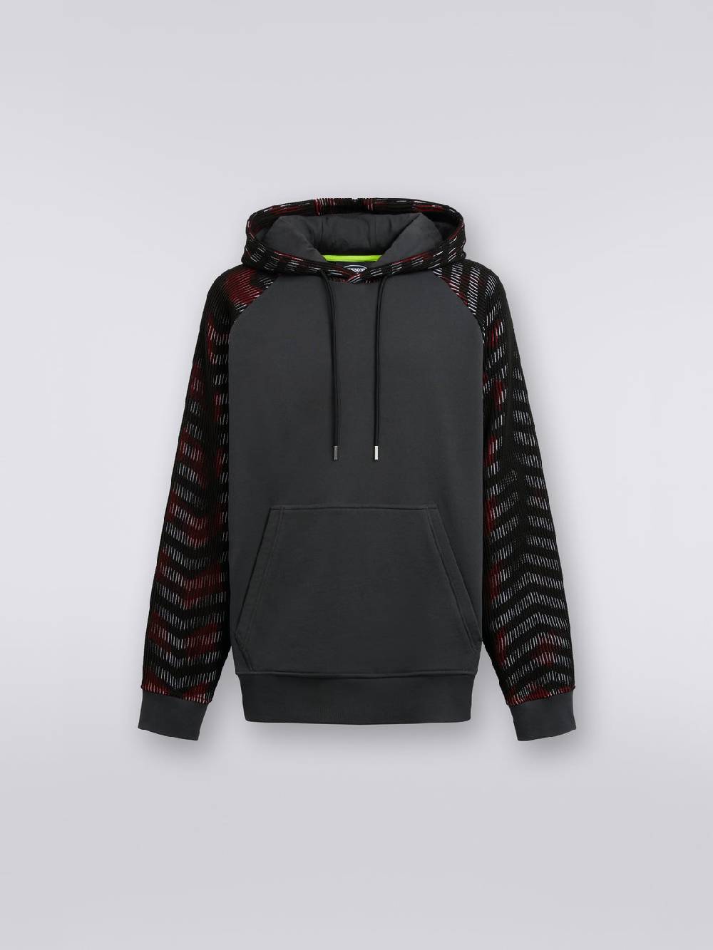 M Missoni Felpa con cappuccio in jersey con inserti in maglia in collaborazione con Mike Maignan 50% di sconto per tempo limitato