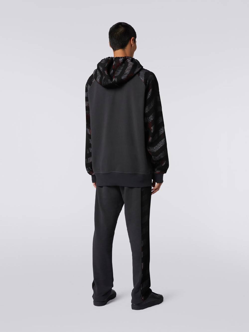 M Missoni Felpa con cappuccio in jersey con inserti in maglia in collaborazione con Mike Maignan 50% di sconto per tempo limitato