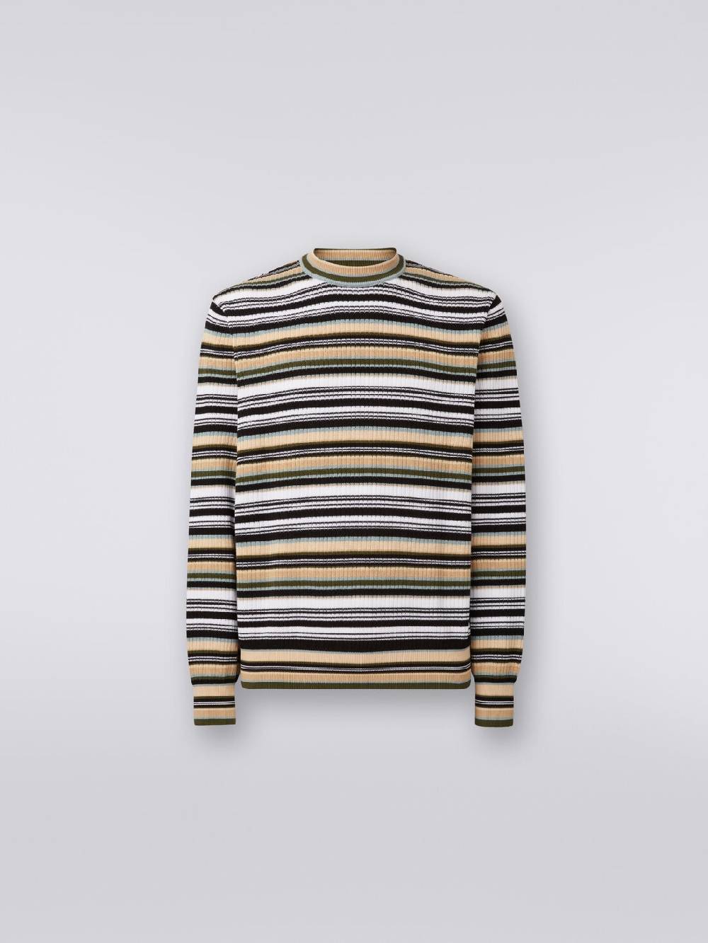 M Missoni Pullover girocollo in cotone a righe In Saldo
