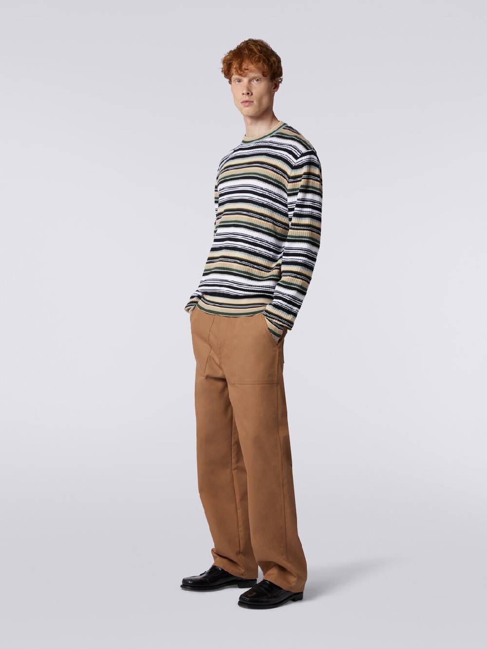 M Missoni Pullover girocollo in cotone a righe In Saldo