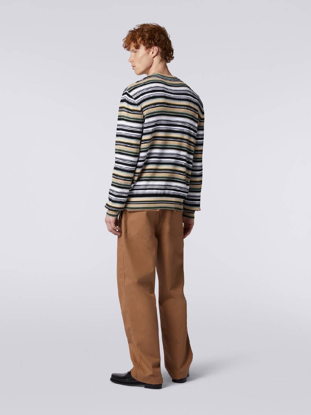 M Missoni Pullover girocollo in cotone a righe In Saldo