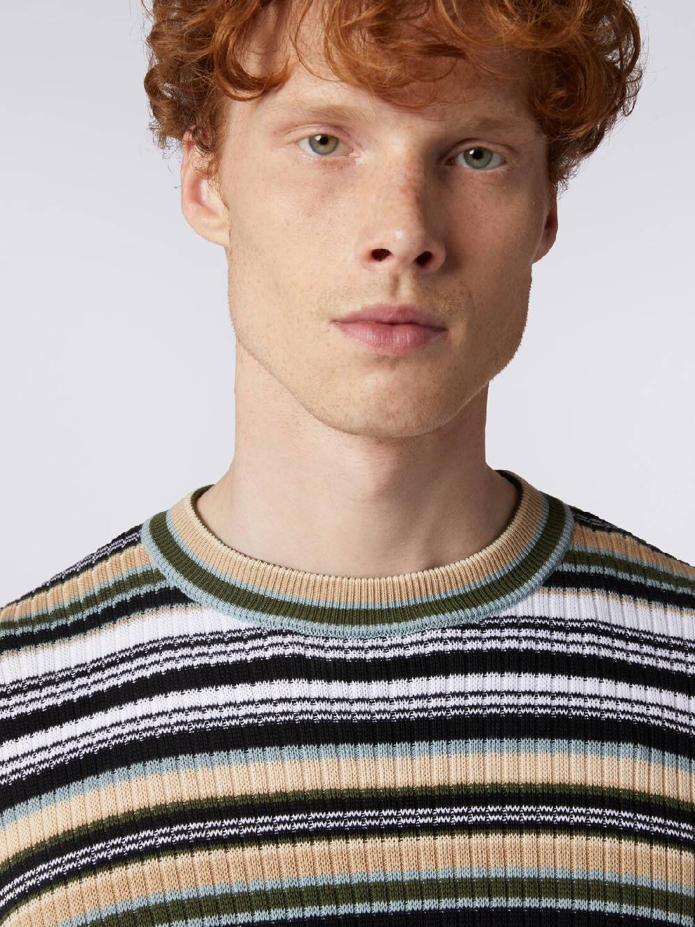 M Missoni Pullover girocollo in cotone a righe In Saldo