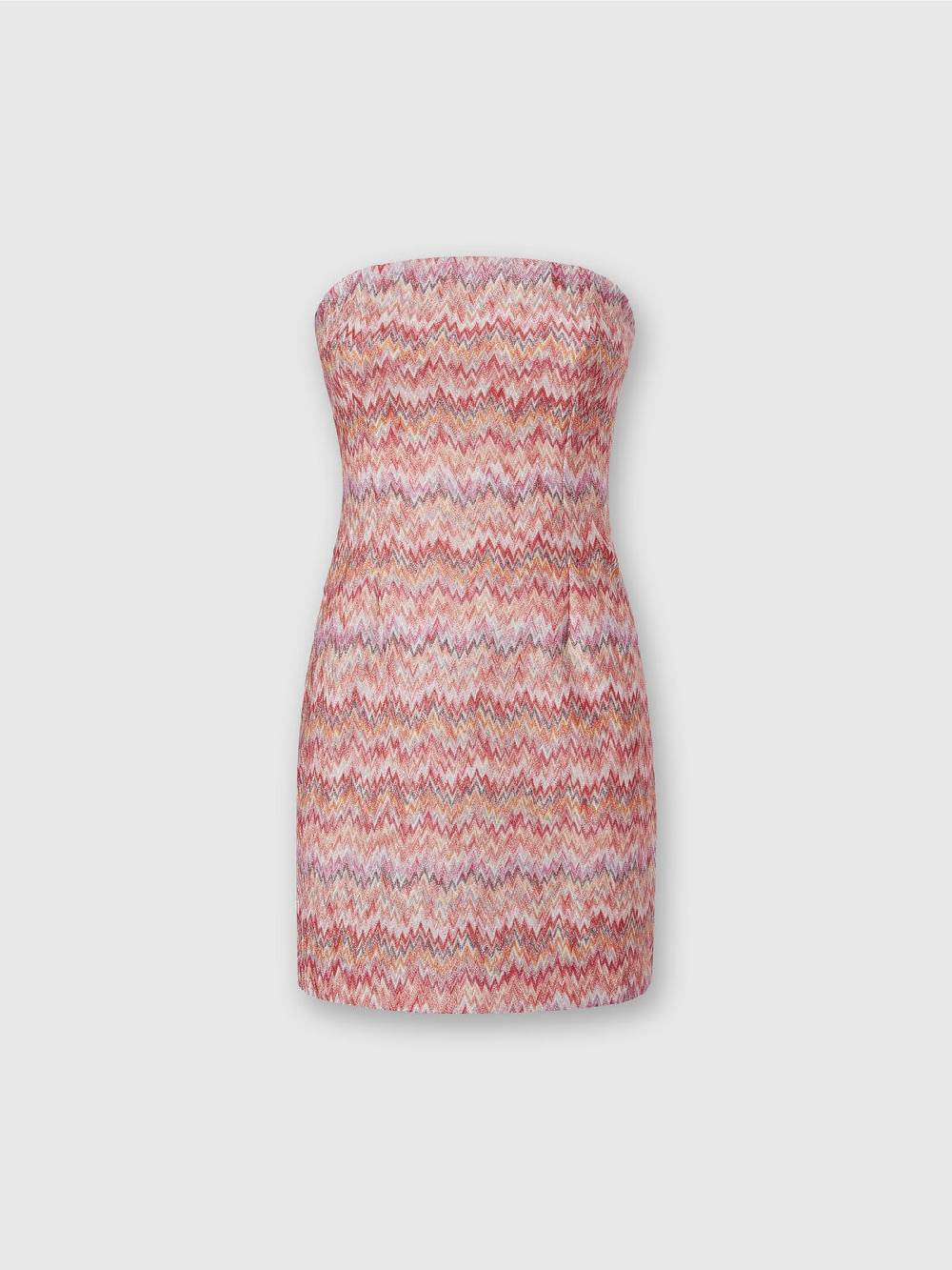 M Missoni Mini-abito in viscosa lamé chevron Vendita