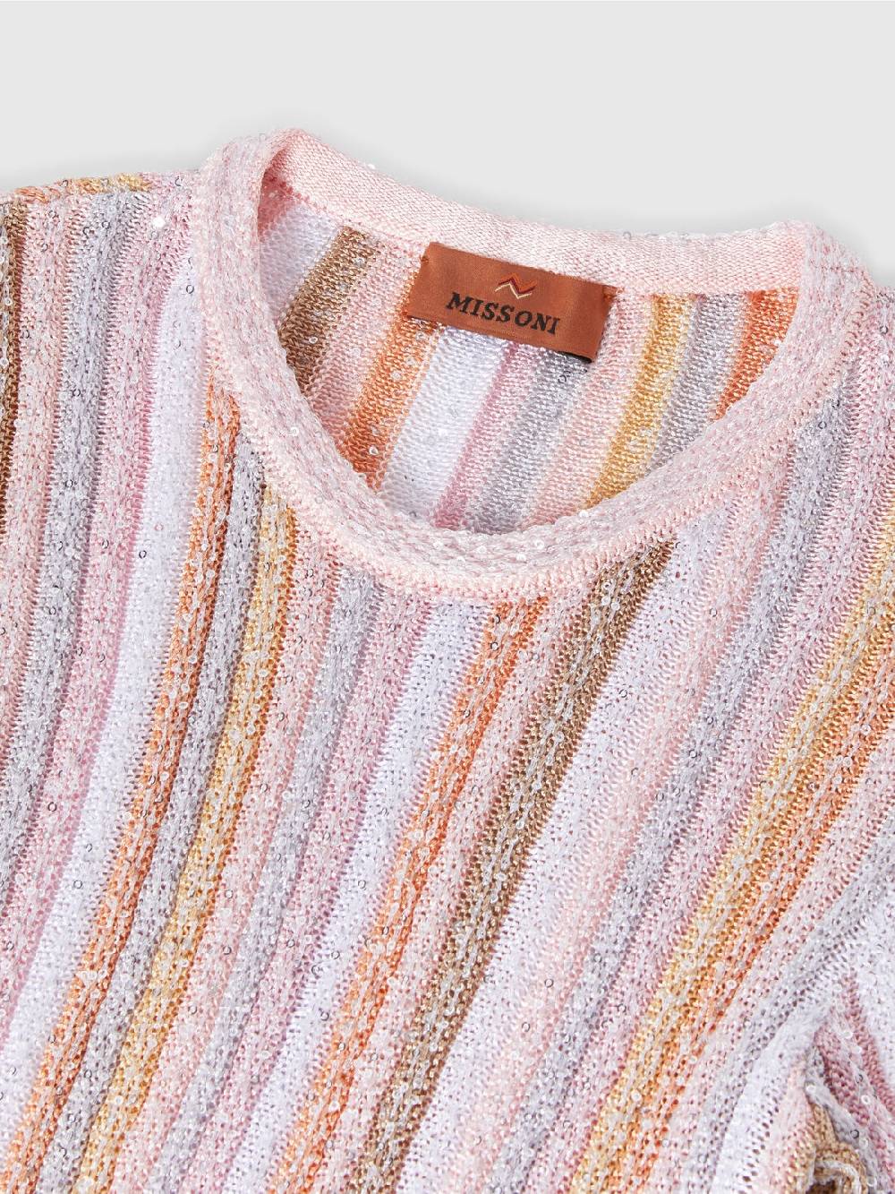 M Missoni Abito a maniche corte in maglia di viscosa plissée Negozi Online