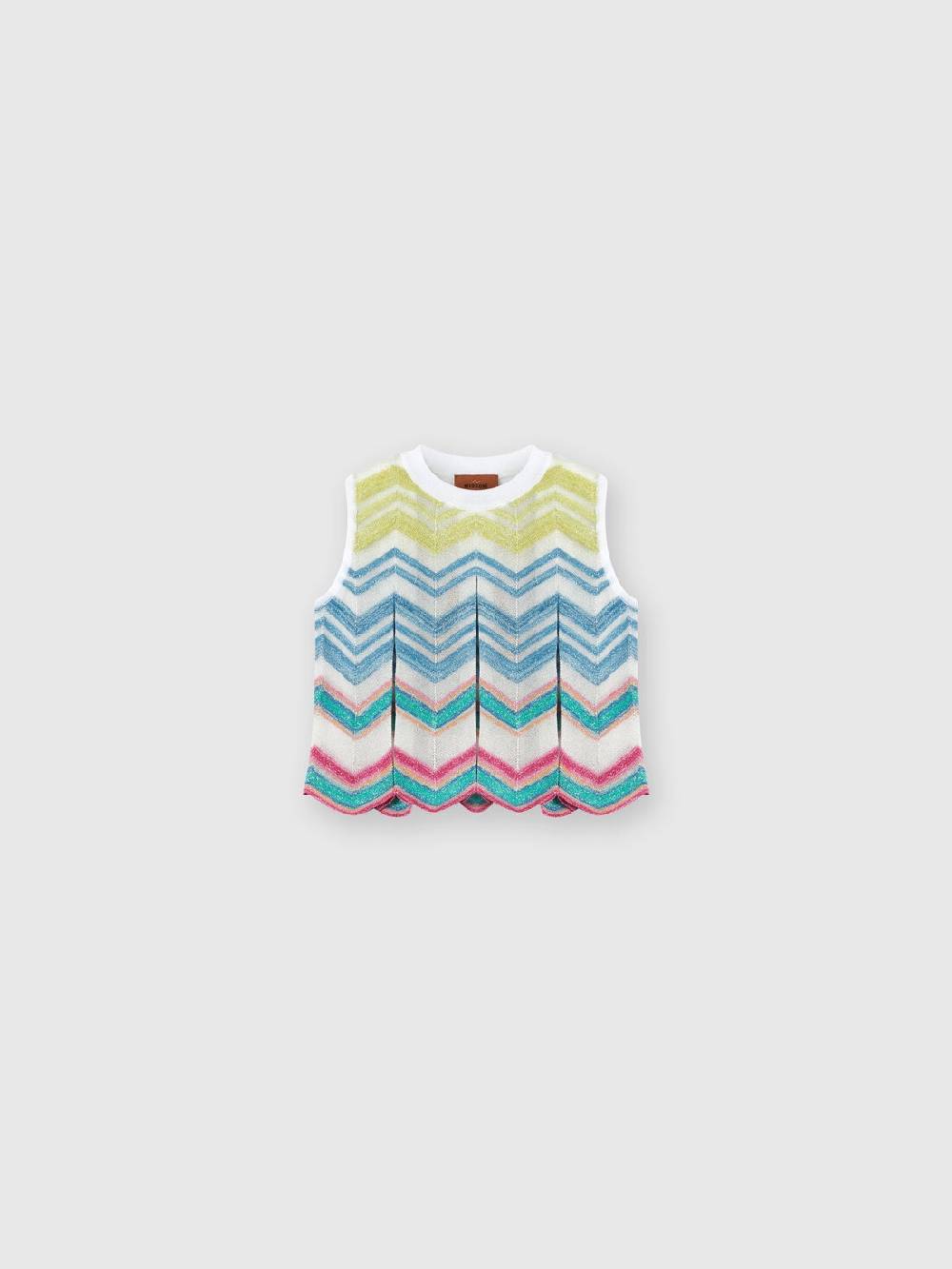 M Missoni Top senza maniche in maglia di misto viscosa lamé Promozione Limitata