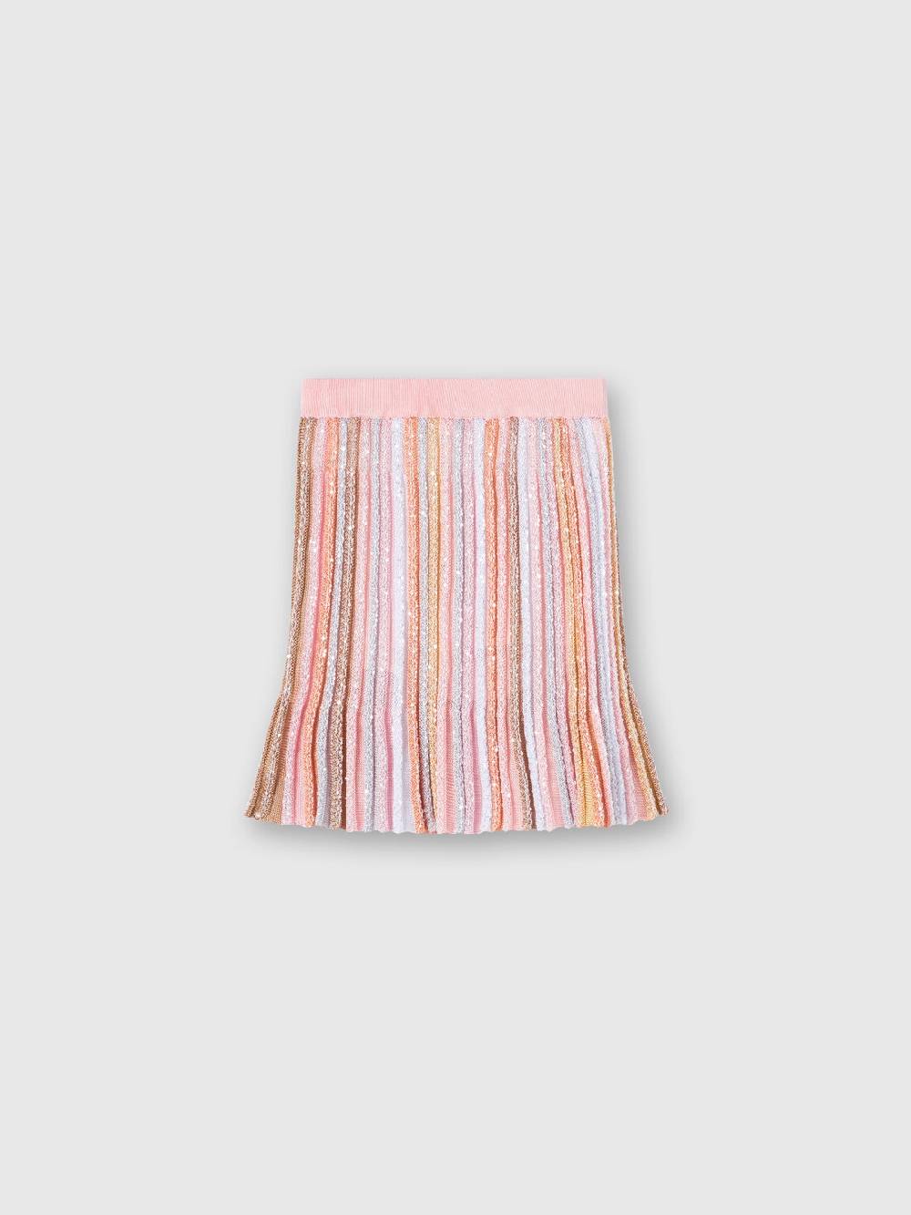 M Missoni Gonna in maglia di viscosa plissée con elastico in vita Affare Del Giorno
