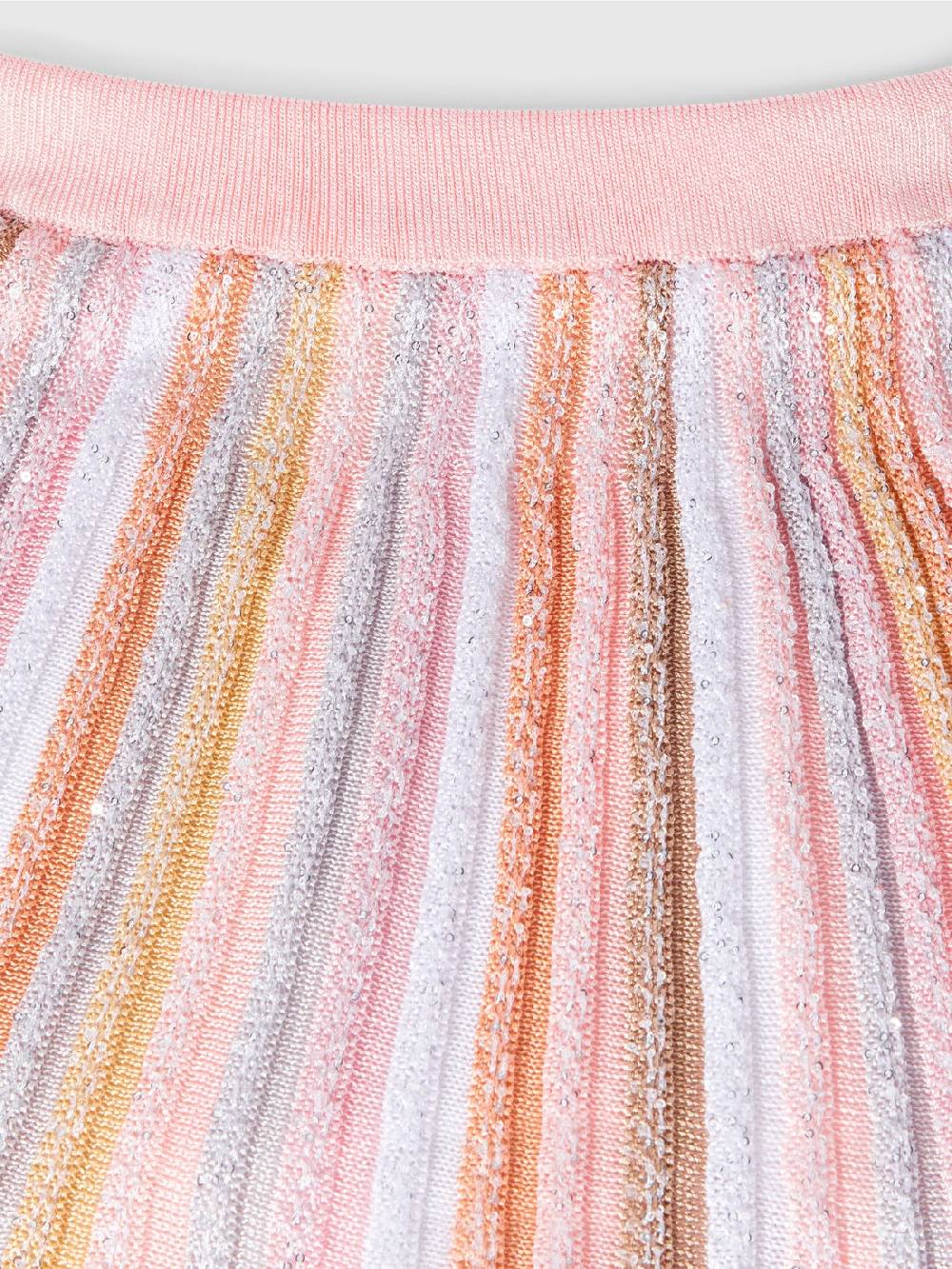 M Missoni Gonna in maglia di viscosa plissée con elastico in vita Affare Del Giorno