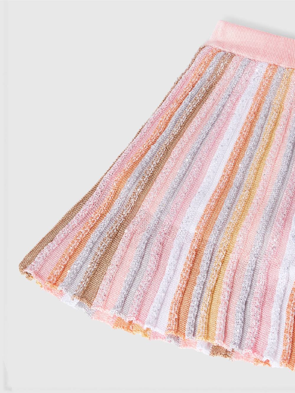 M Missoni Gonna in maglia di viscosa plissée con elastico in vita Affare Del Giorno