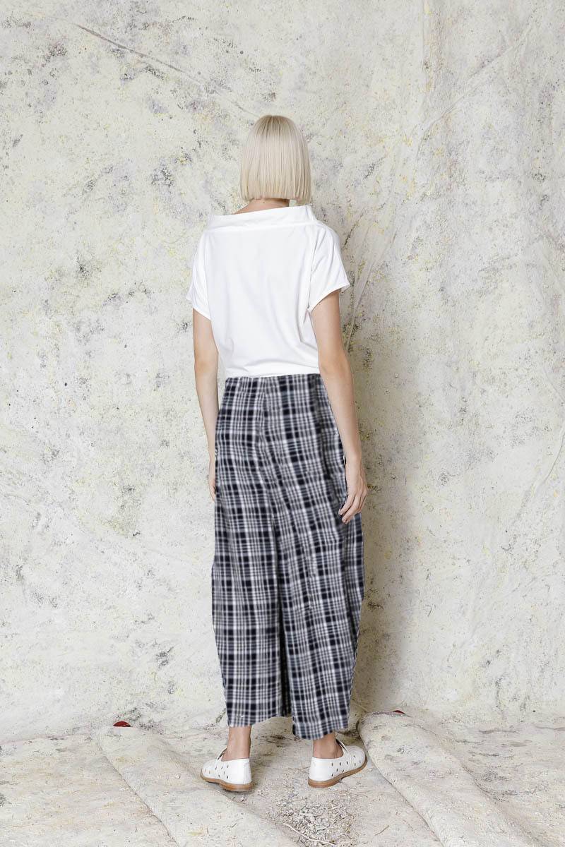 Opificio Neirami PANTALONE CON ELASTICO IN VITA E RIPRESA Nuovo