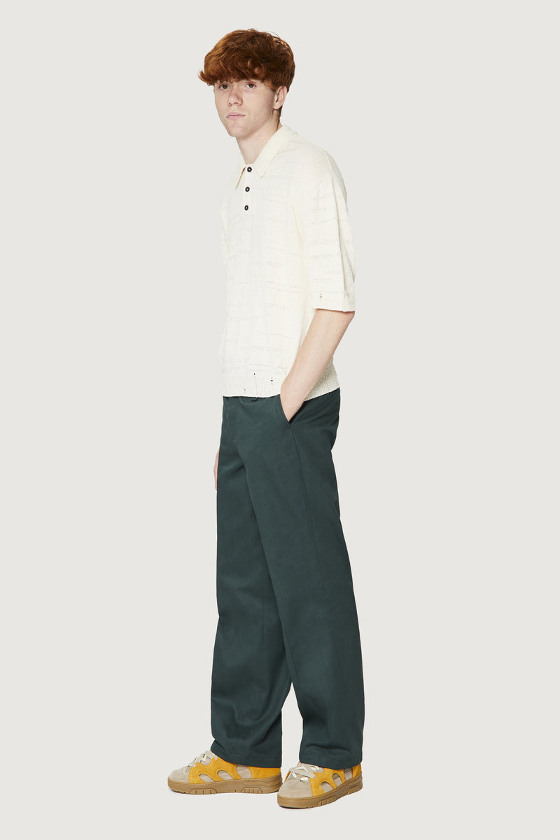 ﻿Paura ADAM KNIT POLO SHIRT OFF WHITE Saldi Di Fabbrica