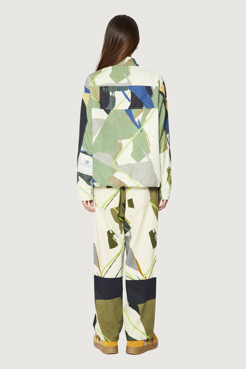 Paura CARA COACH JACKET GREEN CAMO Moda
