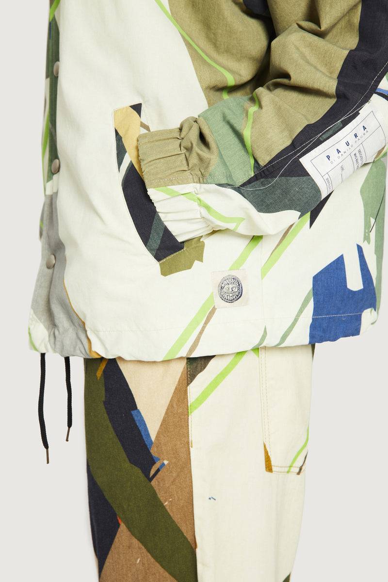 Paura CARA COACH JACKET GREEN CAMO Moda