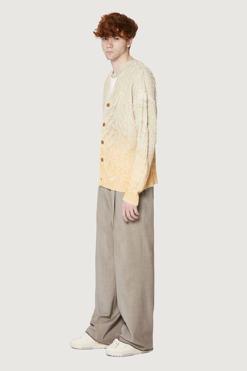 Paura CLARK CARDIGAN CREAM/ORANGE In Linea