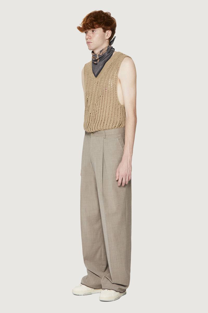 Paura EGON CLASSIC PANTS DOVE GREY Presa