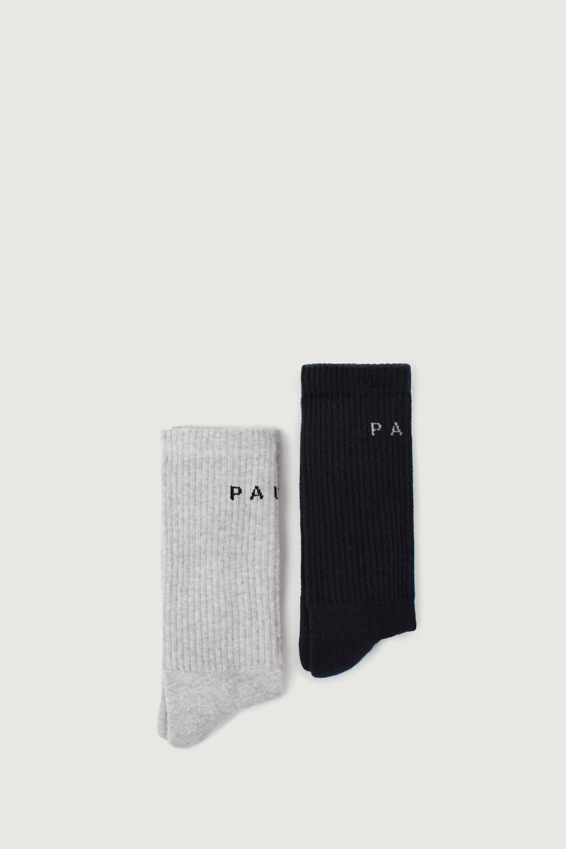 Paura ZEO SOCKS BI-PACK MELANGE GREY/NAVY BLUE Nuovo