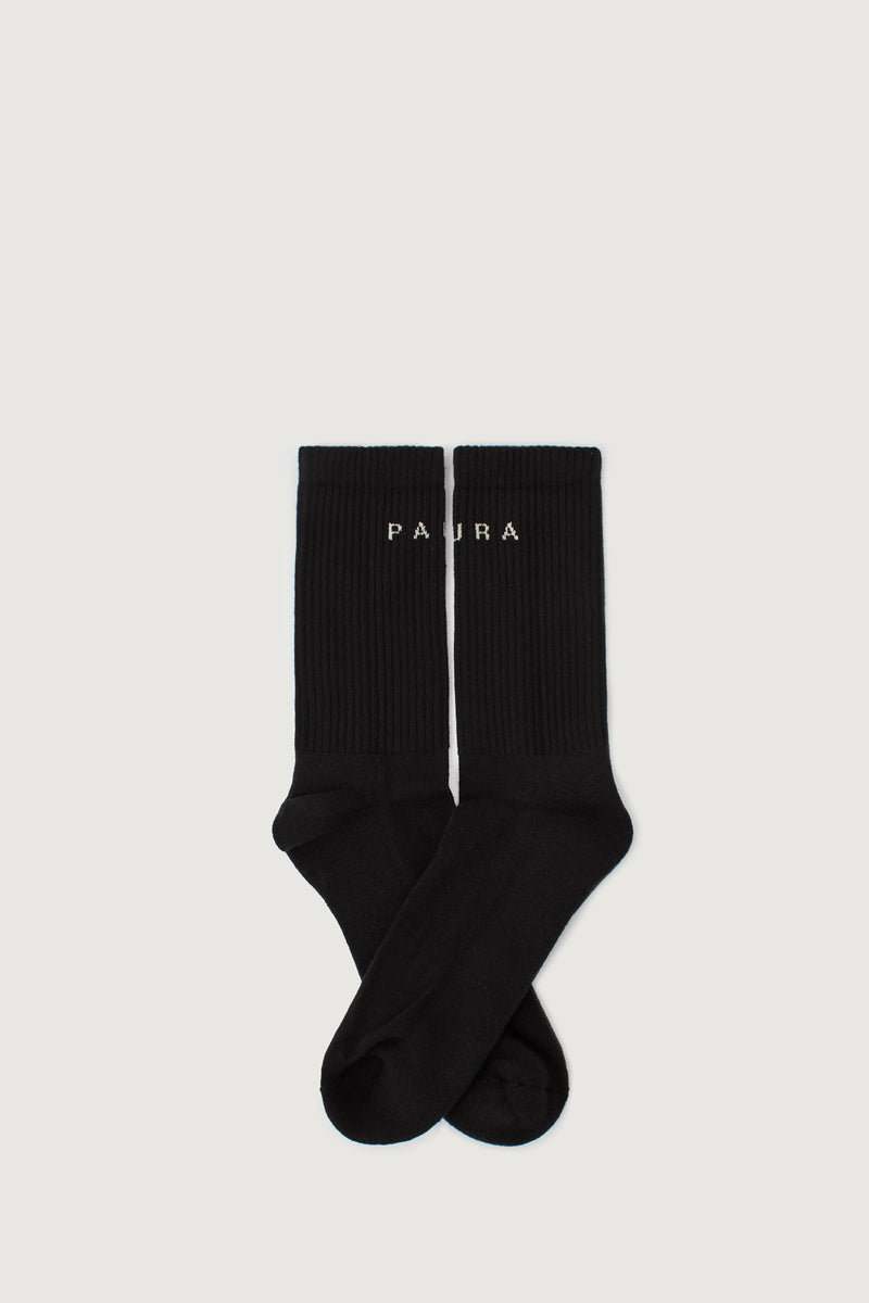 Paura ZEO SOCKS BI-PACK OFF WHITE/BLACK Offerta