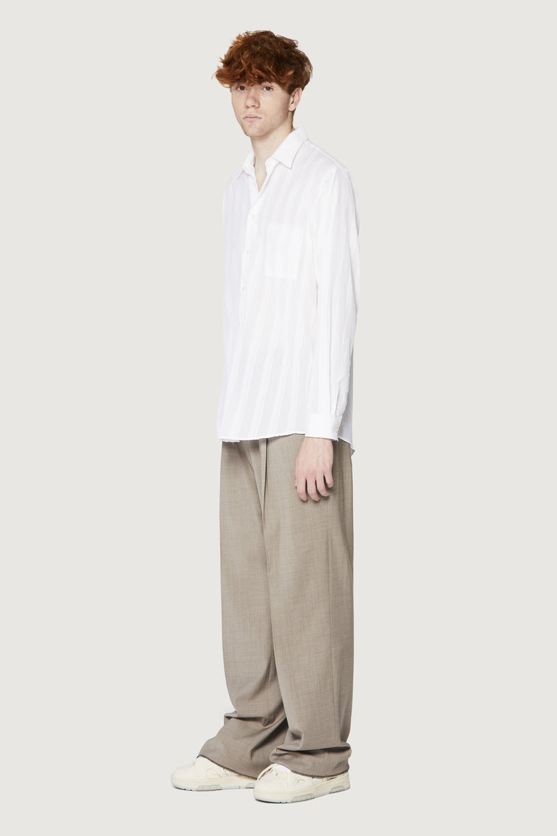 Paura ERZIN OVERSIZED SHIRT WHITE In Vendita