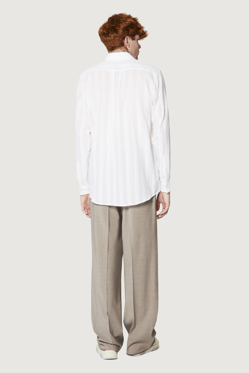 Paura ERZIN OVERSIZED SHIRT WHITE In Vendita