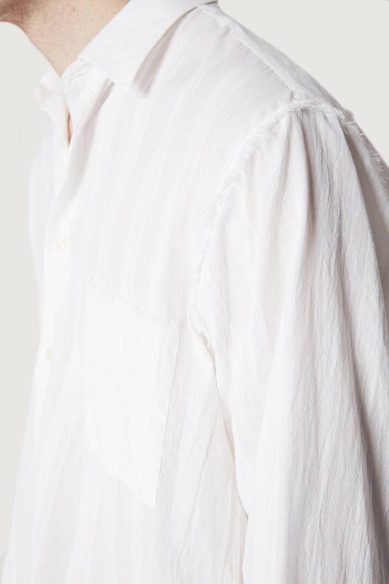 Paura ERZIN OVERSIZED SHIRT WHITE In Vendita