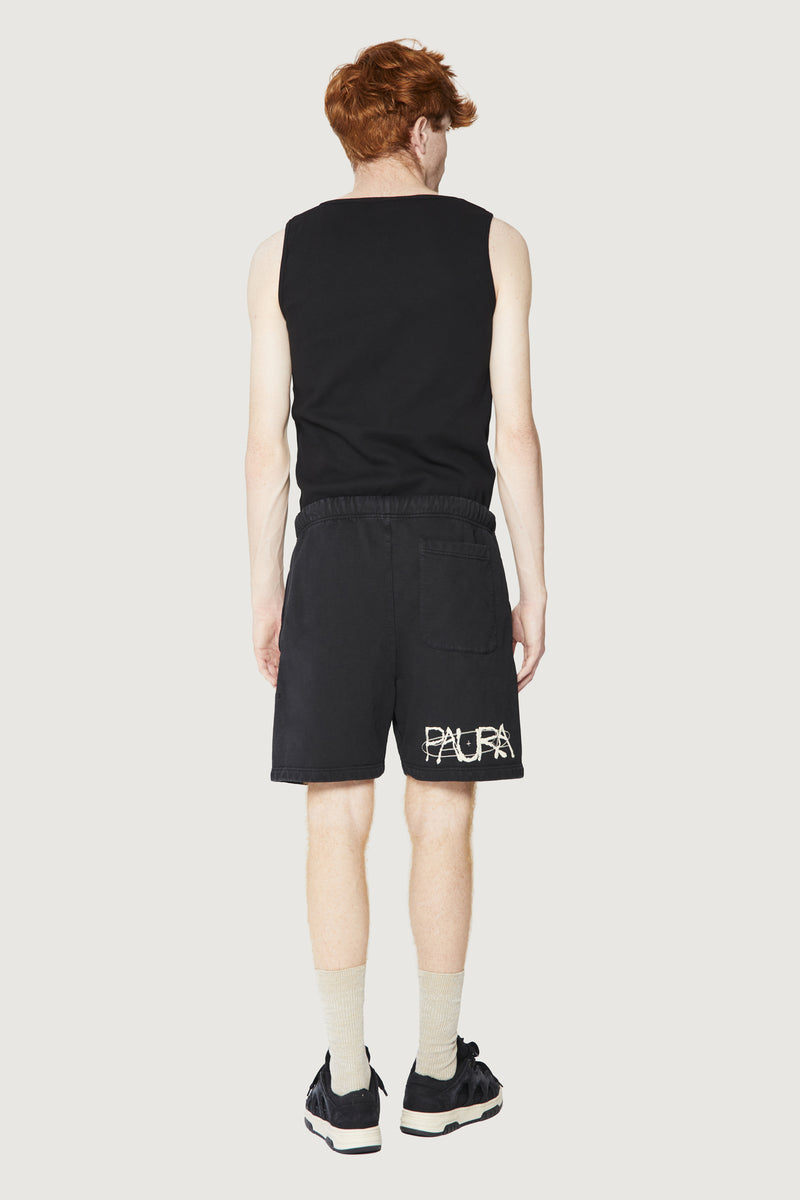 Paura FILIPPO SHORTS COSMIC LOGO BLACK Saldi