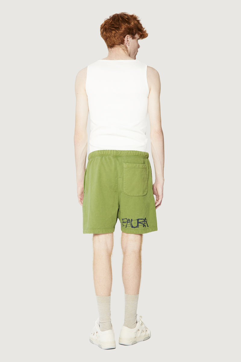 Paura FILIPPO SHORTS COSMIC LOGO GREEN Offerte