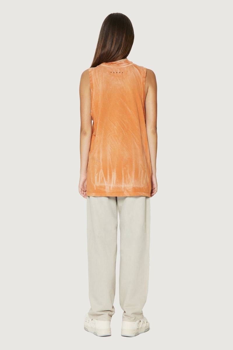 Paura HUGO TANK TOP ORANGE Negozio
