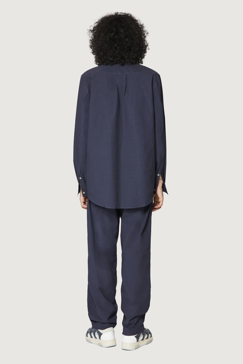 Paura KONIA OVERSIZED SHIRT DARK BLUE Pezzi Unici
