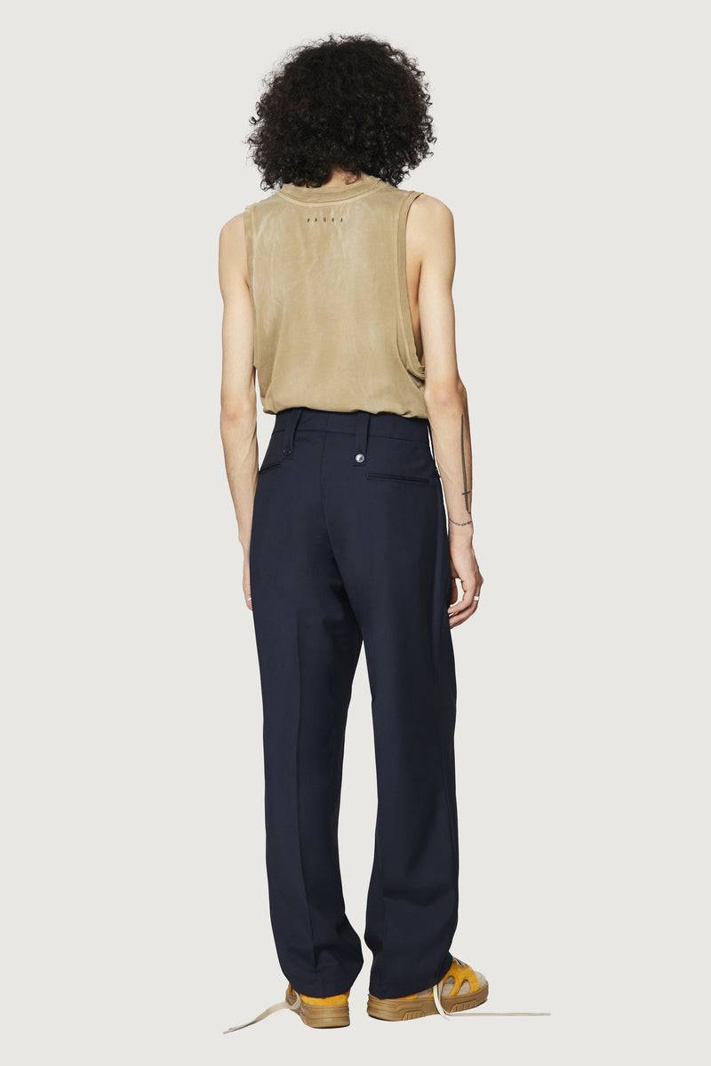 Paura KYROS CLASSIC PANTS DARK BLUE Qualità Garantita