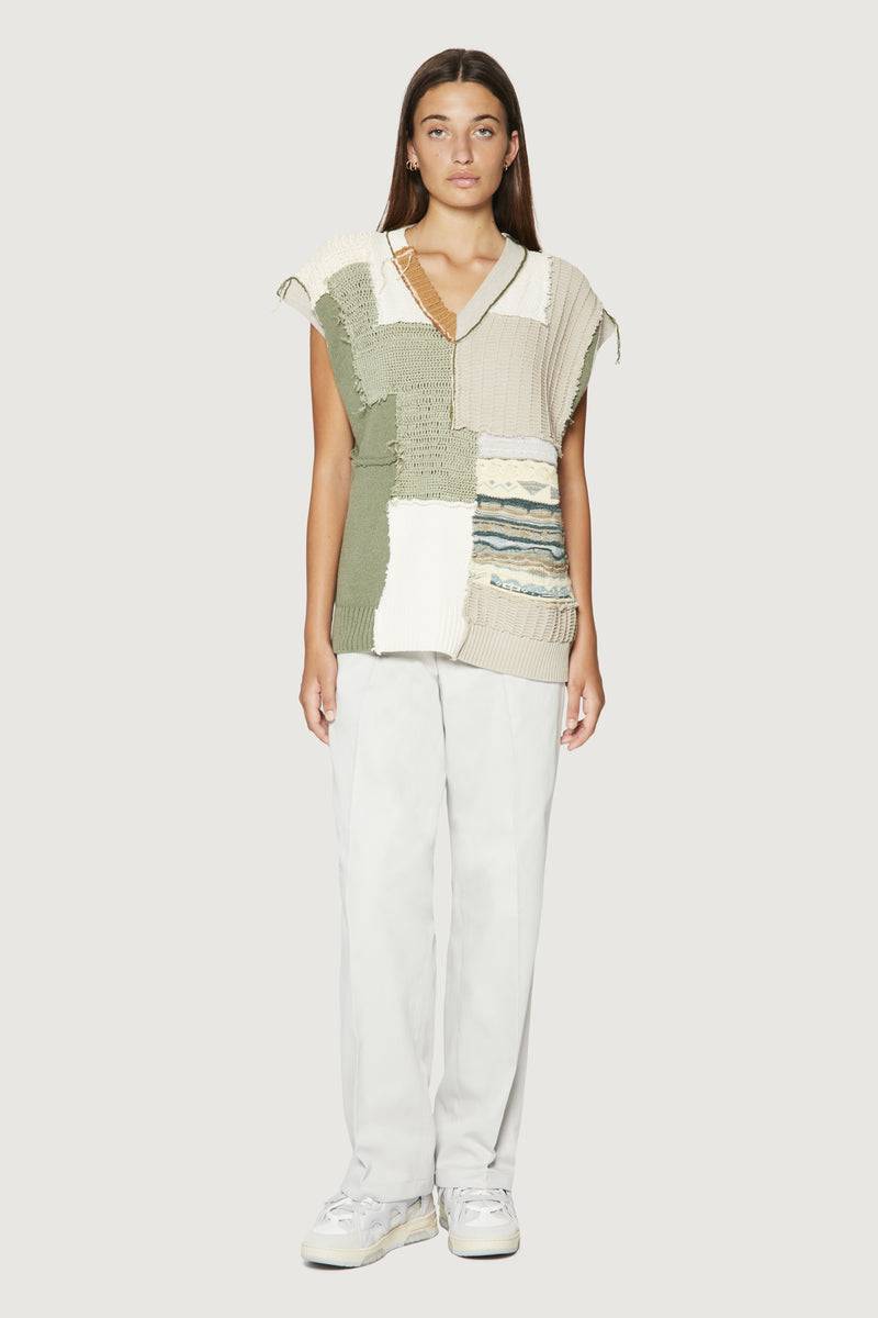 Paura NABIL PATCHWORK VEST MULTICOLOR Consegna Veloce