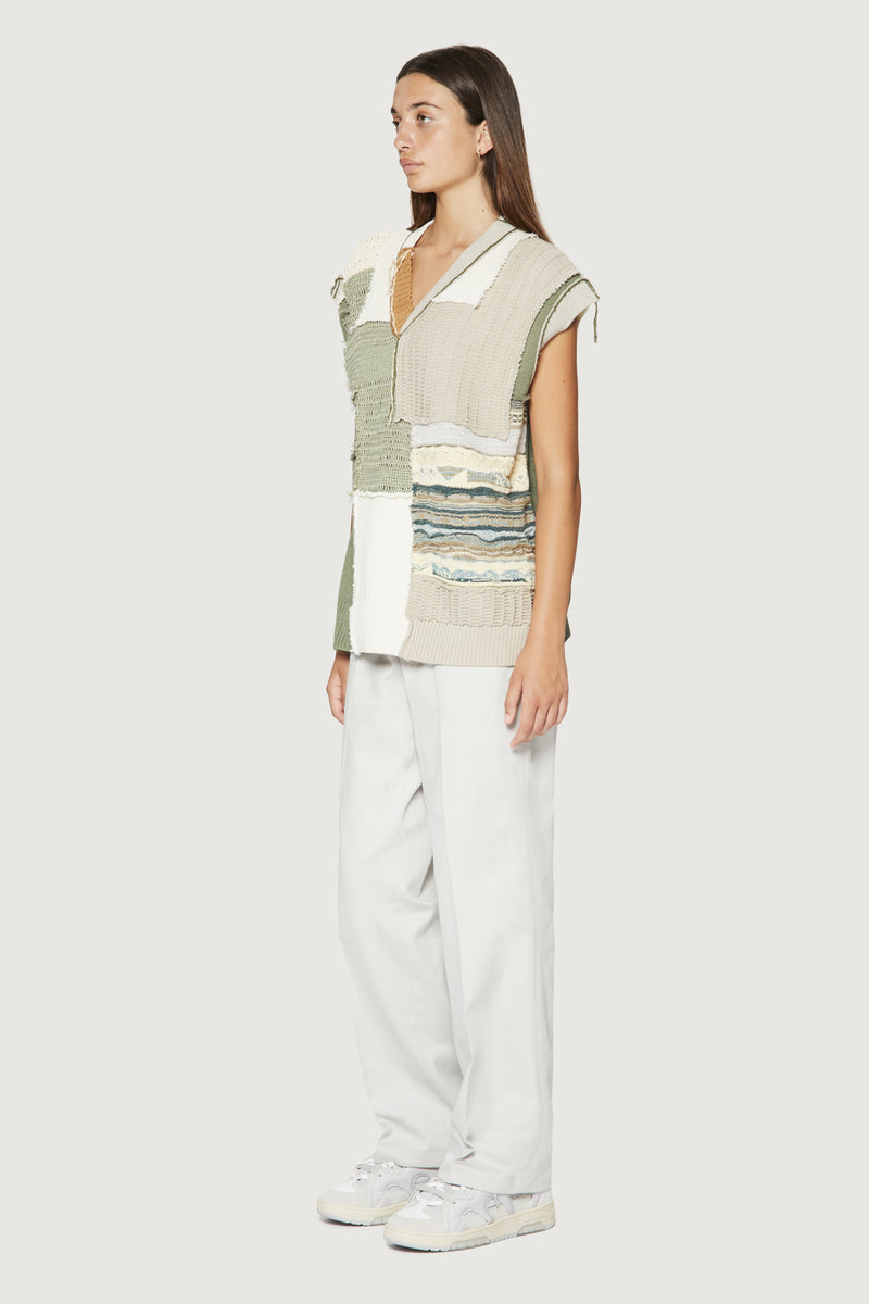 Paura NABIL PATCHWORK VEST MULTICOLOR Consegna Veloce