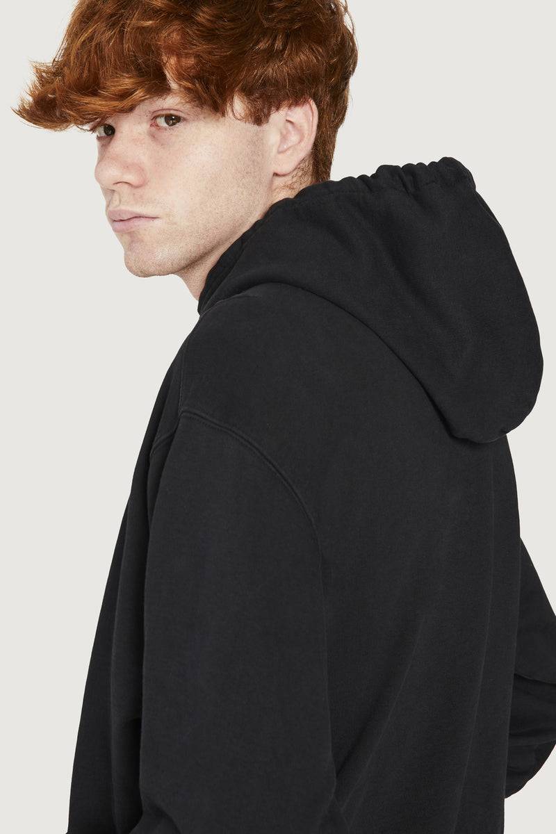 Paura SANTI HOODIE SWEATSHIRT COSMIC LOGO BLACK Offerte