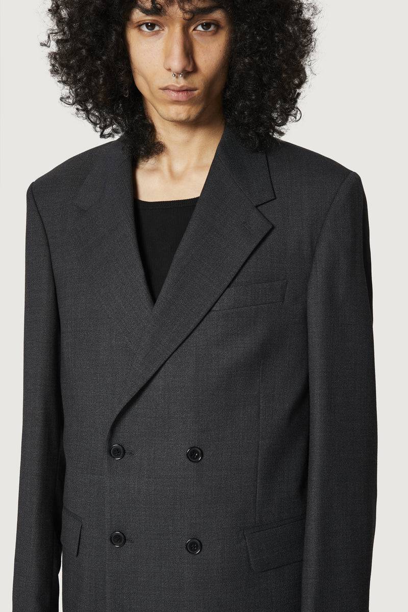 Paura THOM DOUBLEBREASTED SUIT JACKET BLACK Saldi Di Fabbrica