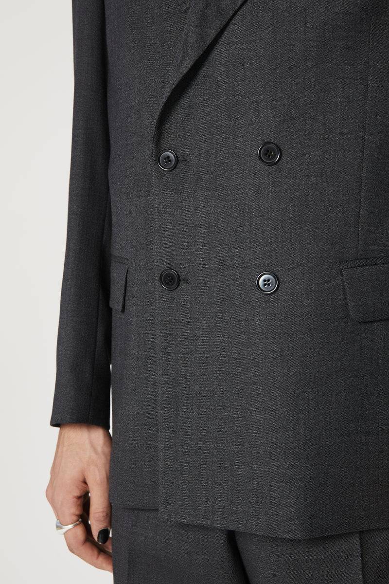 Paura THOM DOUBLEBREASTED SUIT JACKET BLACK Saldi Di Fabbrica