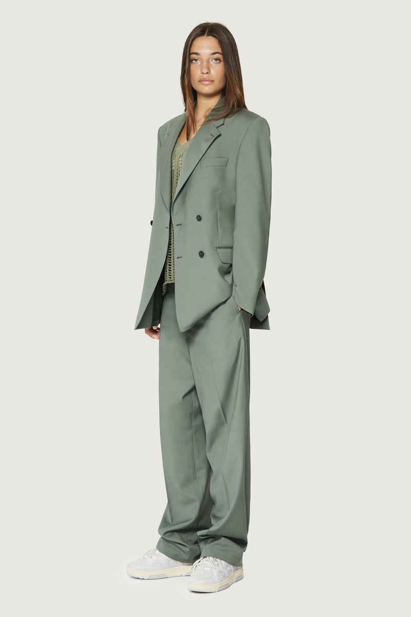 Paura THOM DOUBLEBREASTED SUIT JACKET SAGE I Più Venduti