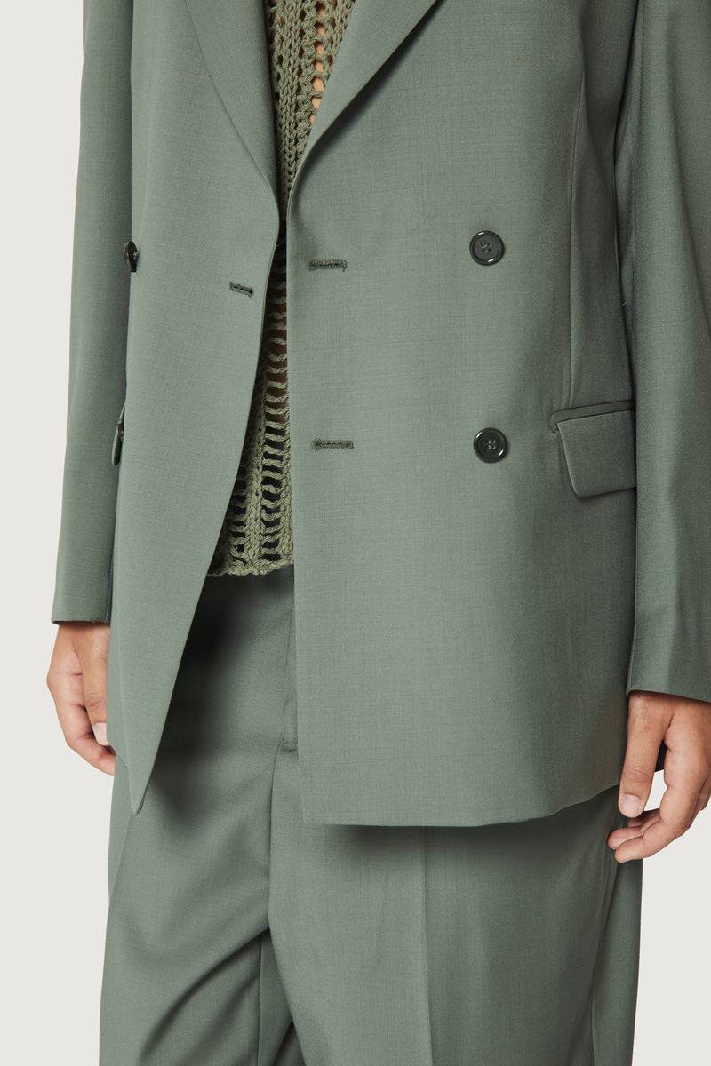 Paura THOM DOUBLEBREASTED SUIT JACKET SAGE I Più Venduti