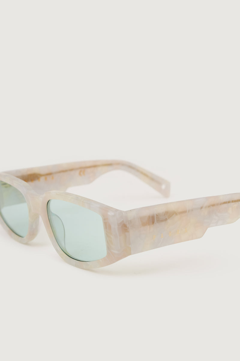 Paura VEGAS SUNGLASSES PEARL/CELESTIAL LENS Nuova