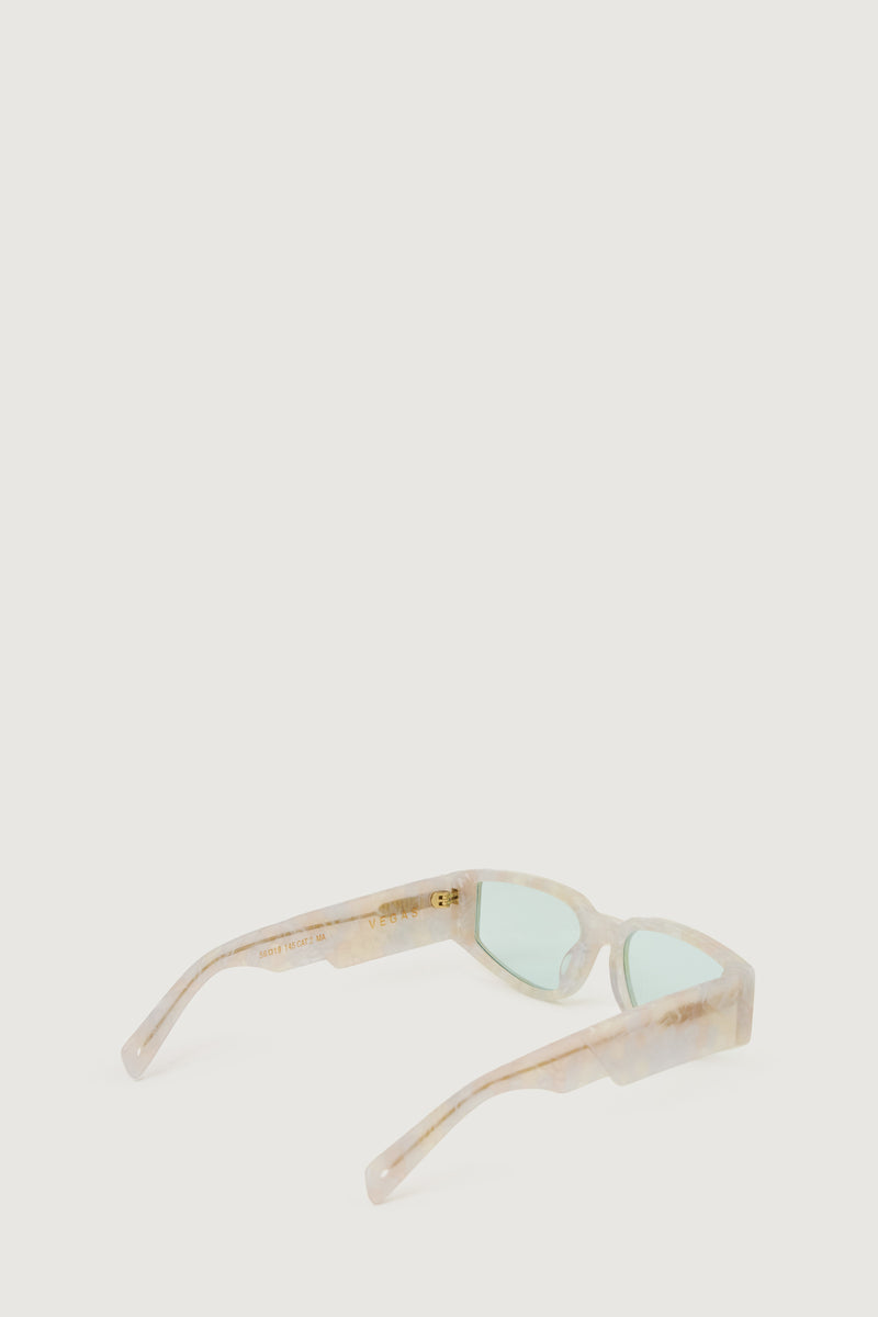 Paura VEGAS SUNGLASSES PEARL/CELESTIAL LENS Nuova