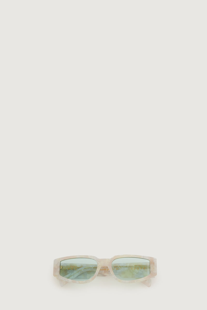 Paura VEGAS SUNGLASSES PEARL/CELESTIAL LENS Nuova