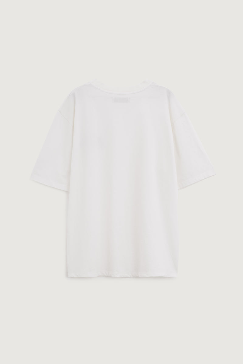 Paura YANNIS OVERSIZED T-SHIRT PAURA OFF WHITE 2025