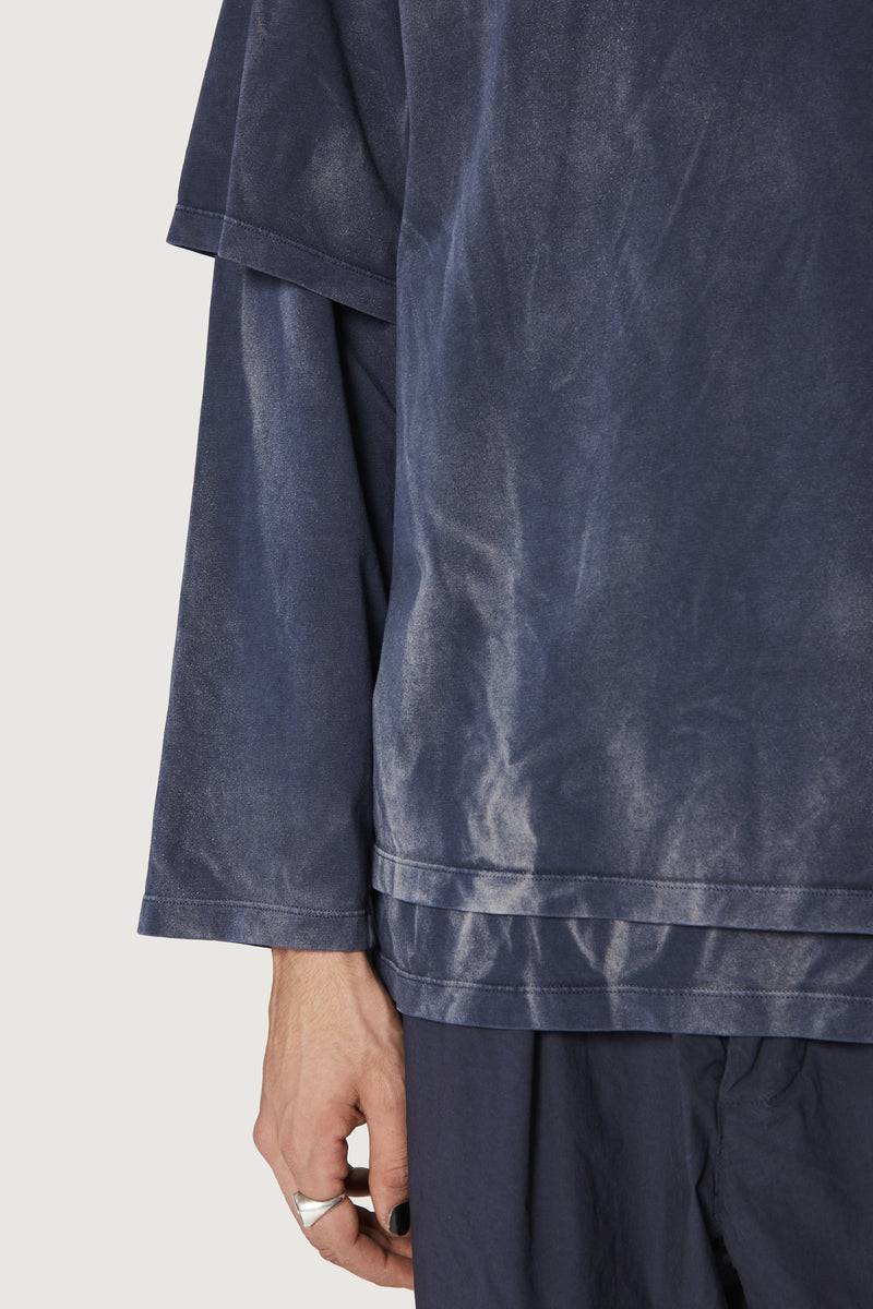 Paura ZENO DOUBLE LAYER LONGSLEEVE DARK BLUE In Linea