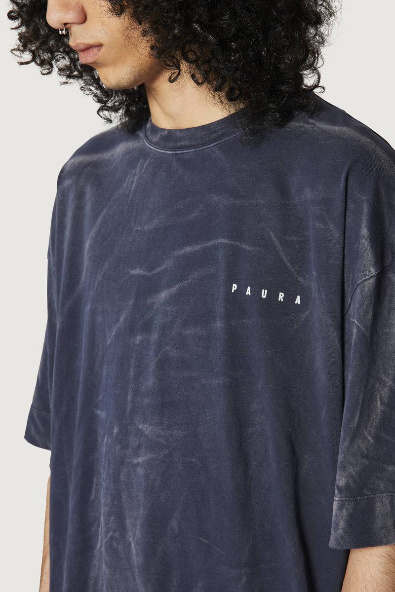 Paura SAID OVERSIZED T-SHIRT DARK BLUE Vendita
