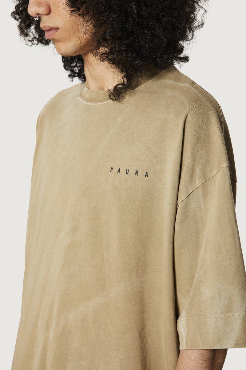 Paura SAID OVERSIZED T-SHIRT MUD Promozione
