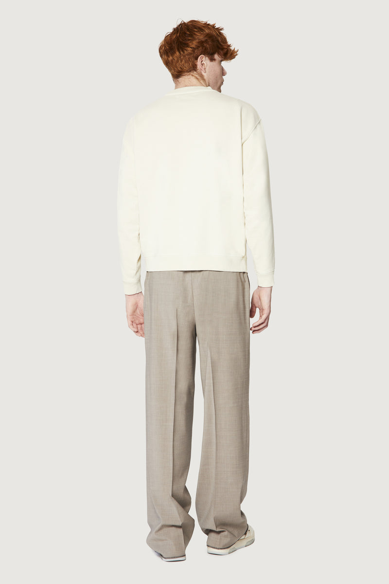 Paura SAMUEL CREWNECK SWEATSHIRT COSMIC LOGO OFF-WHITE Soddisfazione Garantita