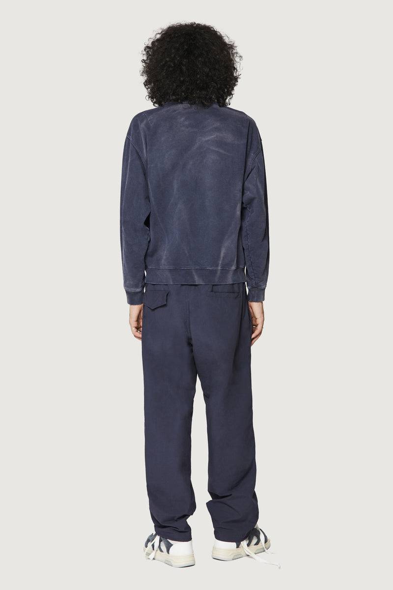 Paura SAMUEL CREWNECK SWEATSHIRT DARK BLUE Qualità Garantita