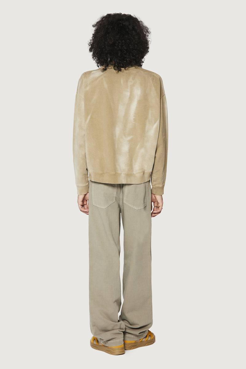 Paura SAMUEL CREWNECK SWEATSHIRT MUD Negozi Online