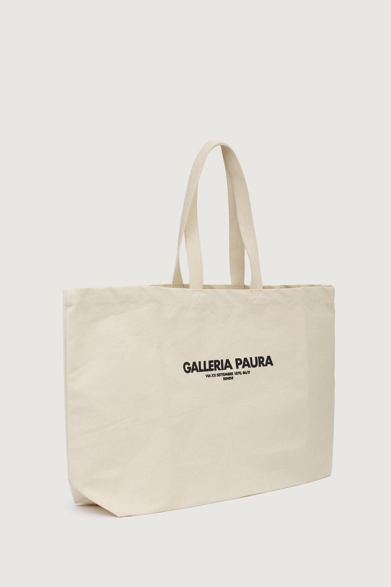 Paura NORA TOTE BAG OFF WHITE Latest stili