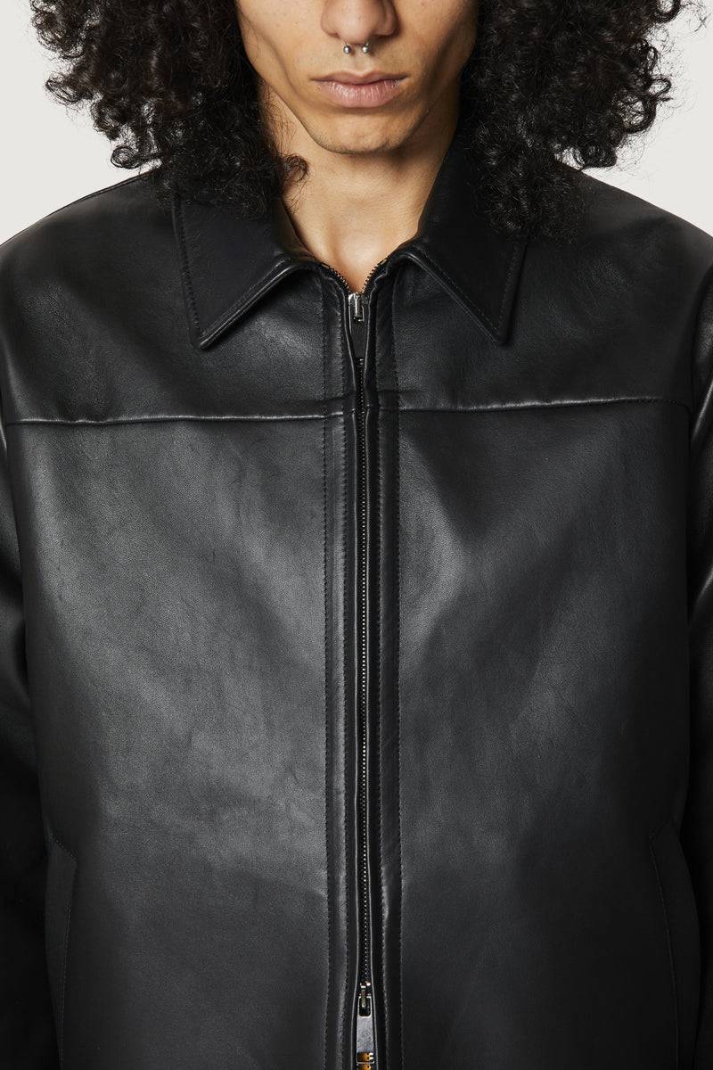 Paura RAFA LEATHER JACKET BLACK Offerta