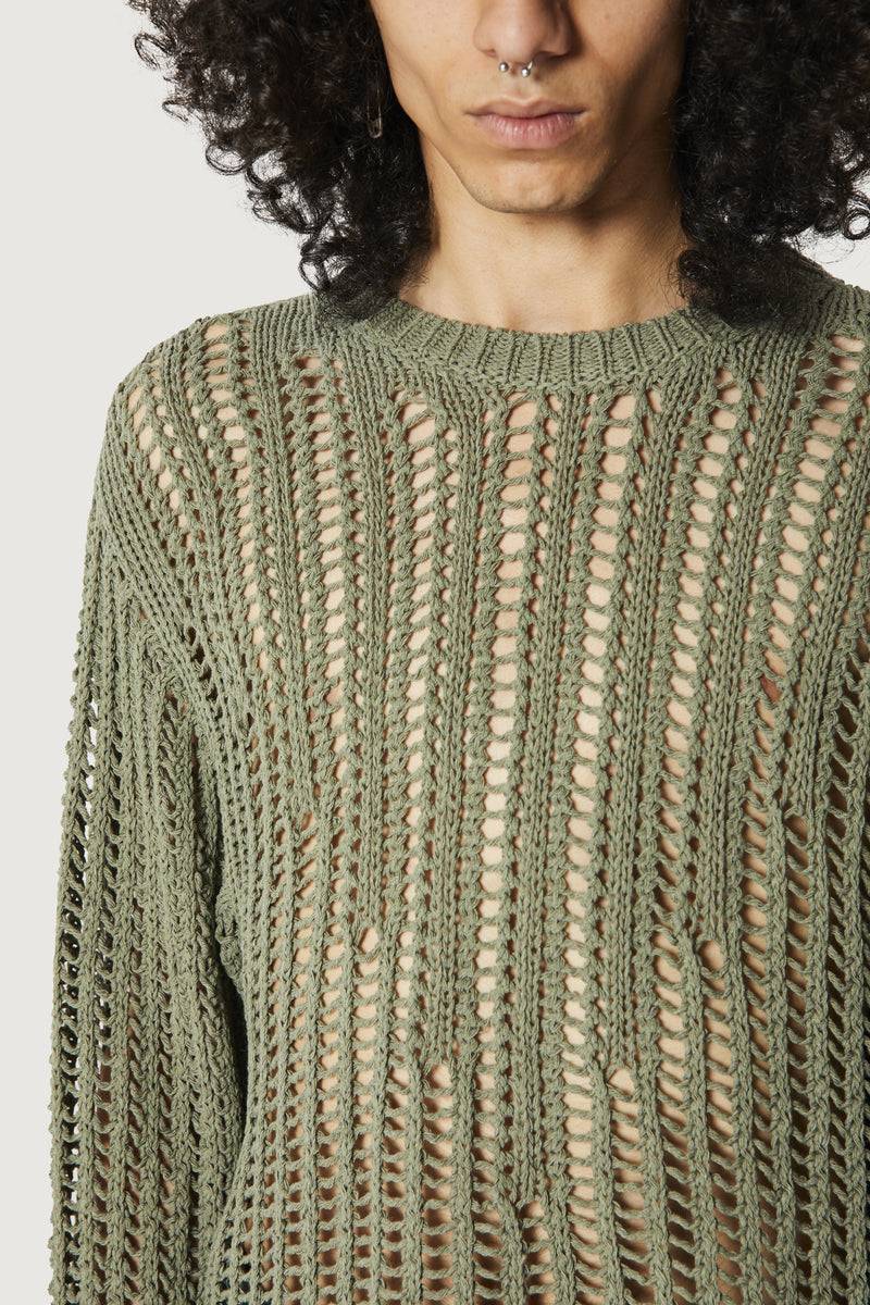 Paura RAOUL SWEATER GREEN Saldi